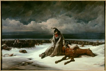 Retreat from Russia (1812). Painting by Bernard Edouard Swebach (1800-1870)