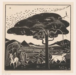 Plowing Oxen