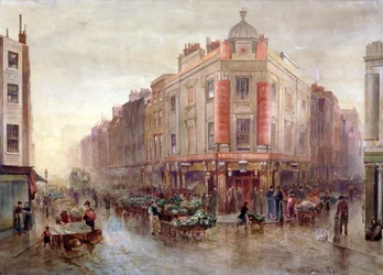 Market on a Sunday Morning at Seven Dials, Holborn, London, 1878