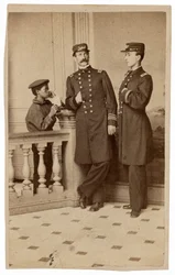 Portrait of Naval Officers and a Messenger, c. 1863