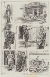 Sketches of the Greek Play Helena in Troas, at Hengler