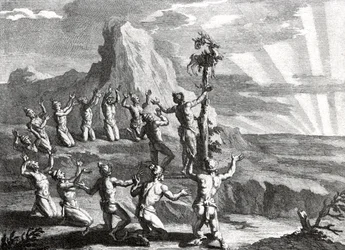 Sun Worship by Native Indians of North America