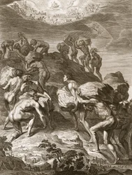 The Giants Attempt to Scale Heaven by Piling Mountains Upon Another, 1731