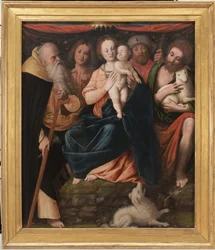 Madonna and Child with Saints Anthony Abbot, Sebastian, Rocco and John the Baptist