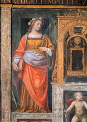 Italy, Milan, Church of San Maurizio al Monastero Maggiore, Saint Cecilia