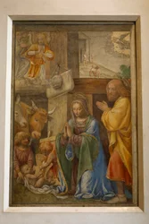 Nativity and adoration of the shepherds, c. 1520-1525