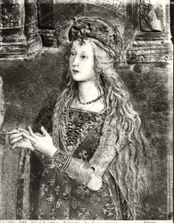 St. Catherine, possibly a portrait of Lucrezia Borgia from the Lives of the Saints cycle