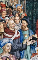 The Piccolomini Library, south west wall: “Pius II presides over the Diet of Mantua, June 1
