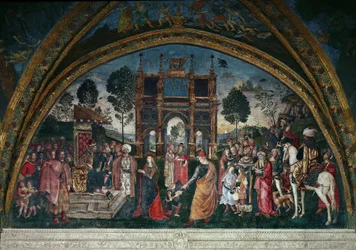 The Dispute of St. Catherine of Alexandria with the Philosopher, in Front of the Roman Emperor Maxentius