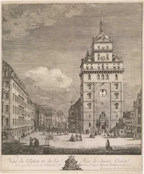 The Former Kreuzkirche in Dresden, Sheet from the Series "Dresden Views"