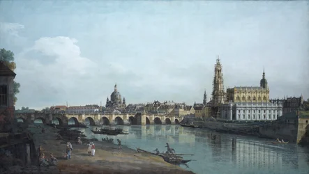 Dresden Seen from the Right Bank of the Elbe, beneath the Augustus Bridge