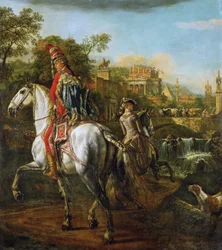 Equestrian Portrait of a Hussar Officer