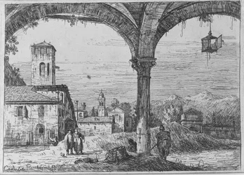 Landscape - A View of Padua from the Fortification