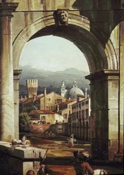 Roman Caprice with Door and Walls (detail)