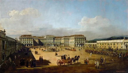 Schönbrunn Palace viewed from the front side