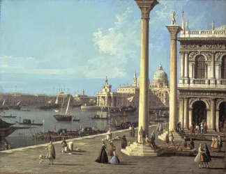 The Bacino di San Marco and The Church of Santa Maria della Salute, Venice, from the Piazzetta