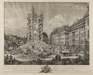 The Ruins of the Old Kreuzkirche, Dresden