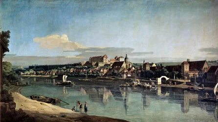 View of Pirna from the right bank of the Elbe, c1753