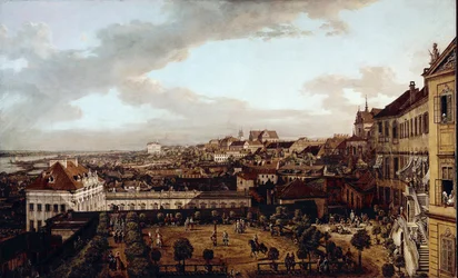 View of Warsaw from the loggia east of the royal villa towards Krakow