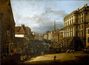 View of the flour market in Vienna