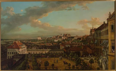 View of Warsaw from the terrace of the Royal Castle