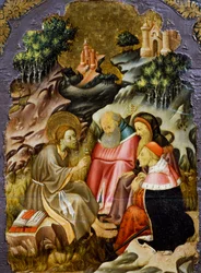 Preaching of John the Baptist (detail)