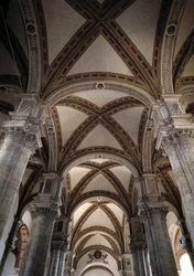 View of the Vaults of the Nave of the Church of Pienza