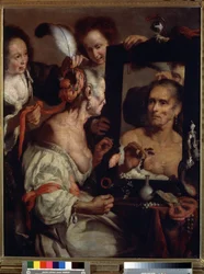 Old coquette, vanitas