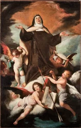 The Triumph of Saint Therese of Jesus or Avila (1515-1582), Spanish Mystic and Carmelite (Triumph of St Teresa of Avila)