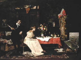 Artist in his Studio