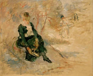 Young Woman Putting on Her Skates
