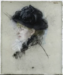 Mademoiselle Louise Riesener in a Hat