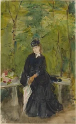 The Artist’s Sister Edma Seated on a Bench