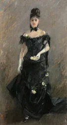 Woman in Black or Before the Theatre