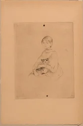 Young Girl with a Cat