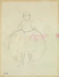 Young Girl with a Hoop, 1888