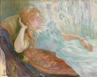Young Woman on a Sofa