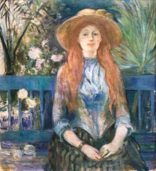 Young girl in a park, 1888