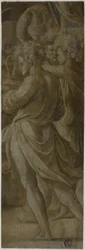 Fragment of a Composition: Attendants Bearing Flagons