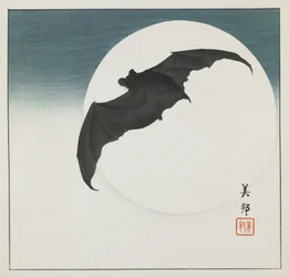 Bat and Moon, early 20th century