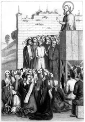 Christ preaching, 15th century 1849
