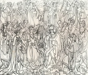 Marriage of King Louis XII of France and Mary Tudor, 16th century, 1849