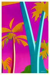 Vibrant Pink Palms