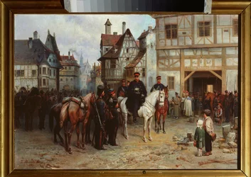General Blucher with the Cossacks in Bautzen