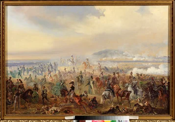 The Battle of Leipzig in October 1813
