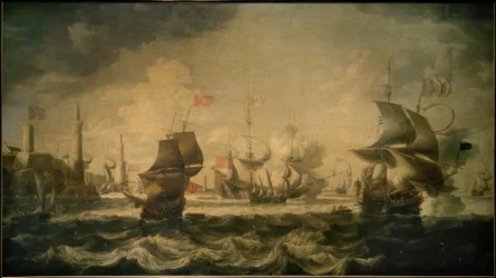 Ships in Front of a Harbor
