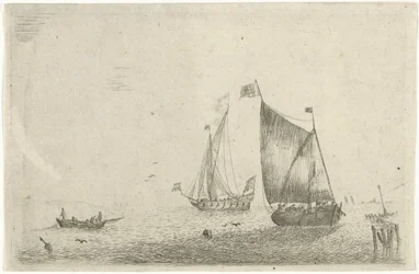 Seascape with a Fishing Boat
