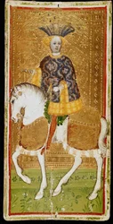 Knight of Cups. Tarot card, 1441-1444.