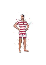 Classic Striped Swimmer