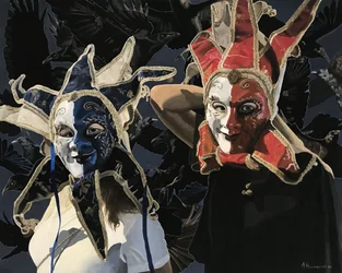 Mysterious Jester Masks